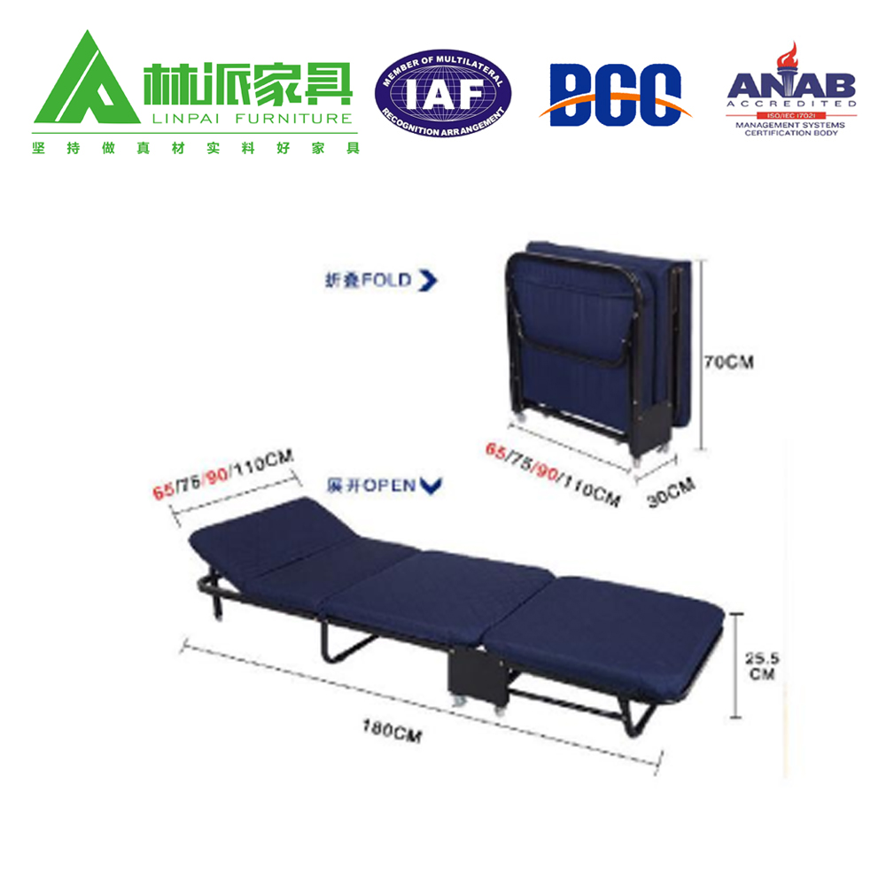  折疊加固床行軍單人床